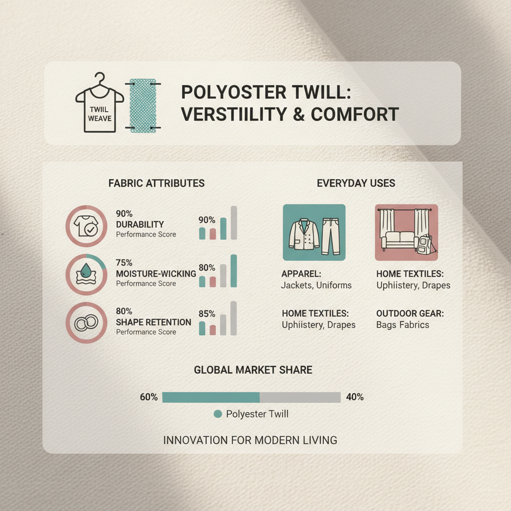 Comprehensive Guide to Durable and Versatile Polyester Twill Fabric