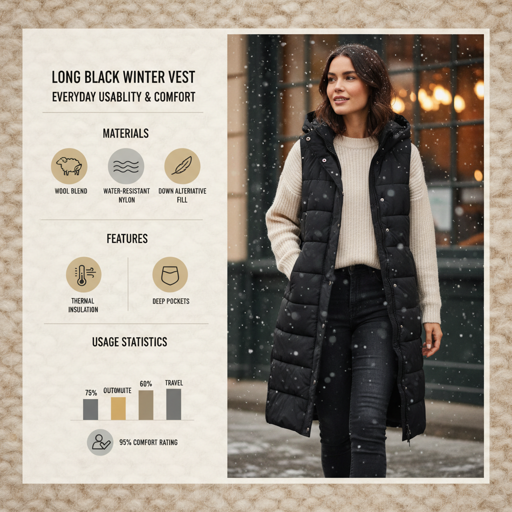 The Ultimate Guide to Choosing a Long Black Winter Vest for Stylish Warmth