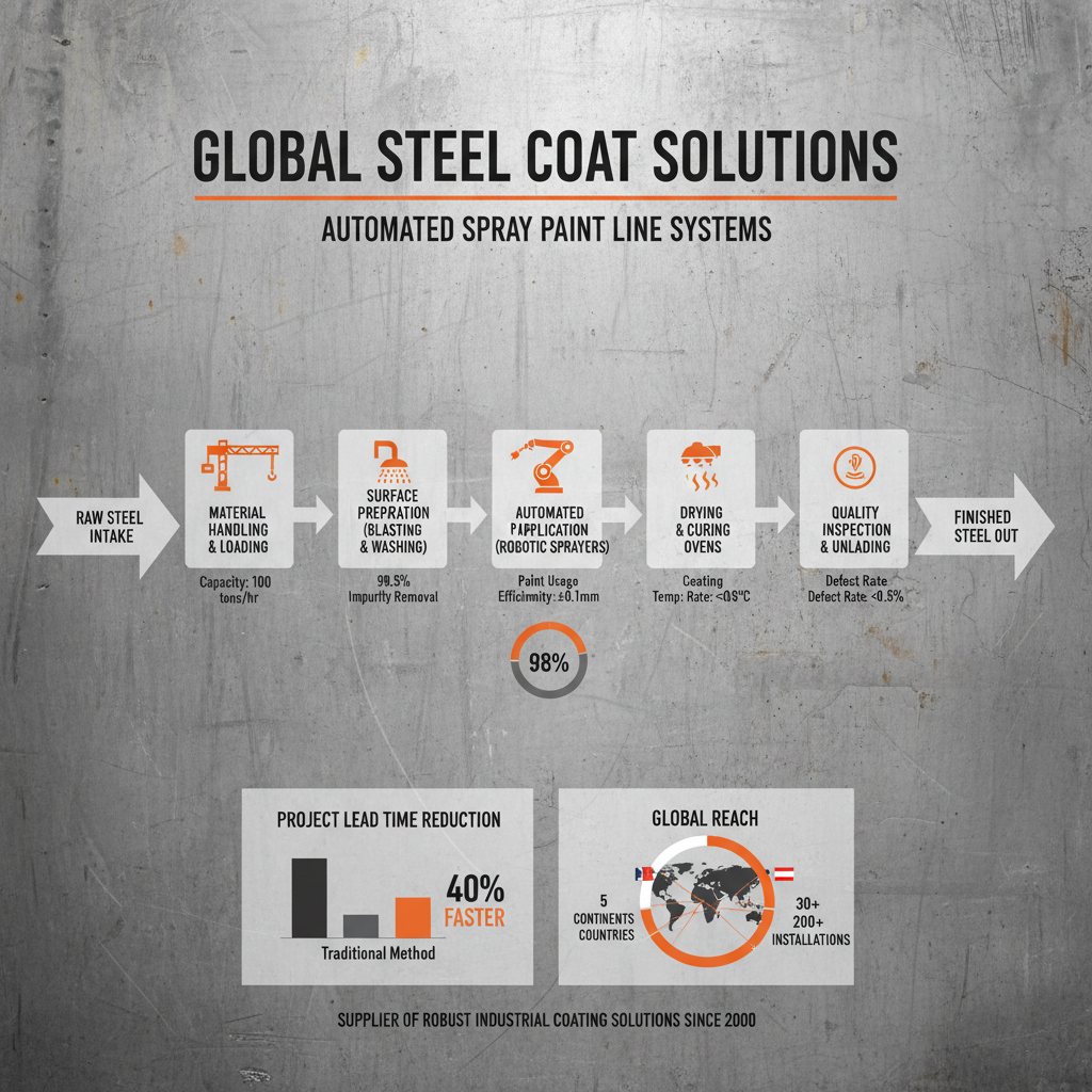 Comprehensive Steel Structure Spraying Paint Line System Supplier Solutions