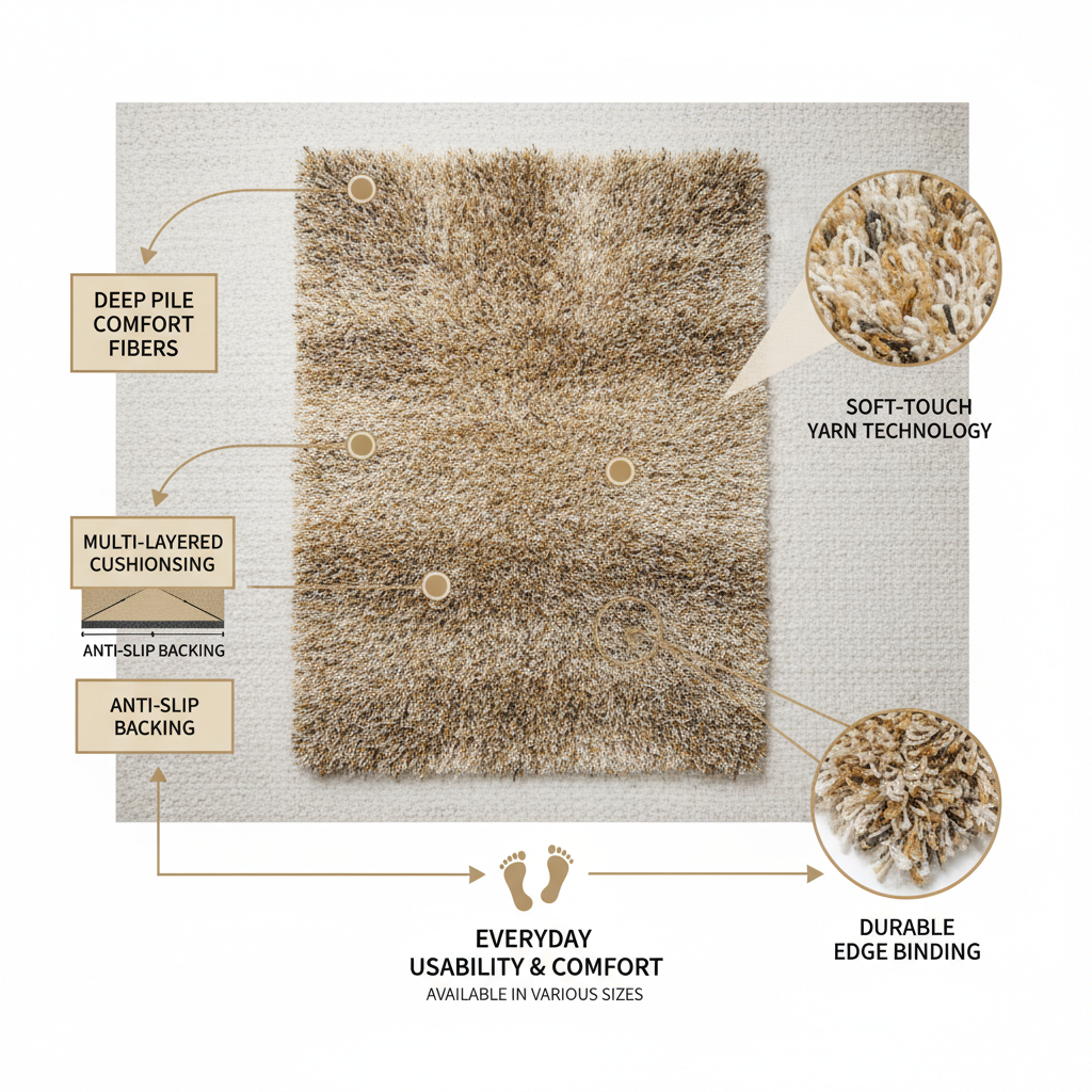 Transform Your Living Room with Luxurious Large Shaggy Rugs for Living Room