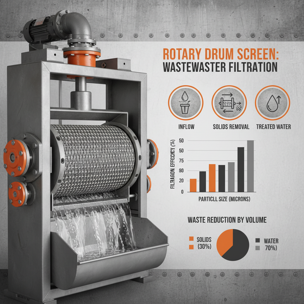 Optimizing Wastewater Treatment with Efficient Rotary Drum Screen Technology