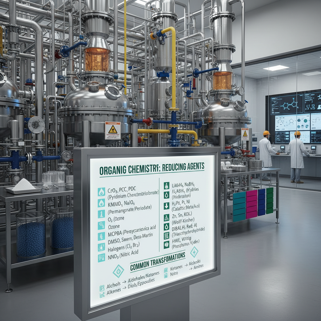 list of oxidising and reducing agents in organic chemistry