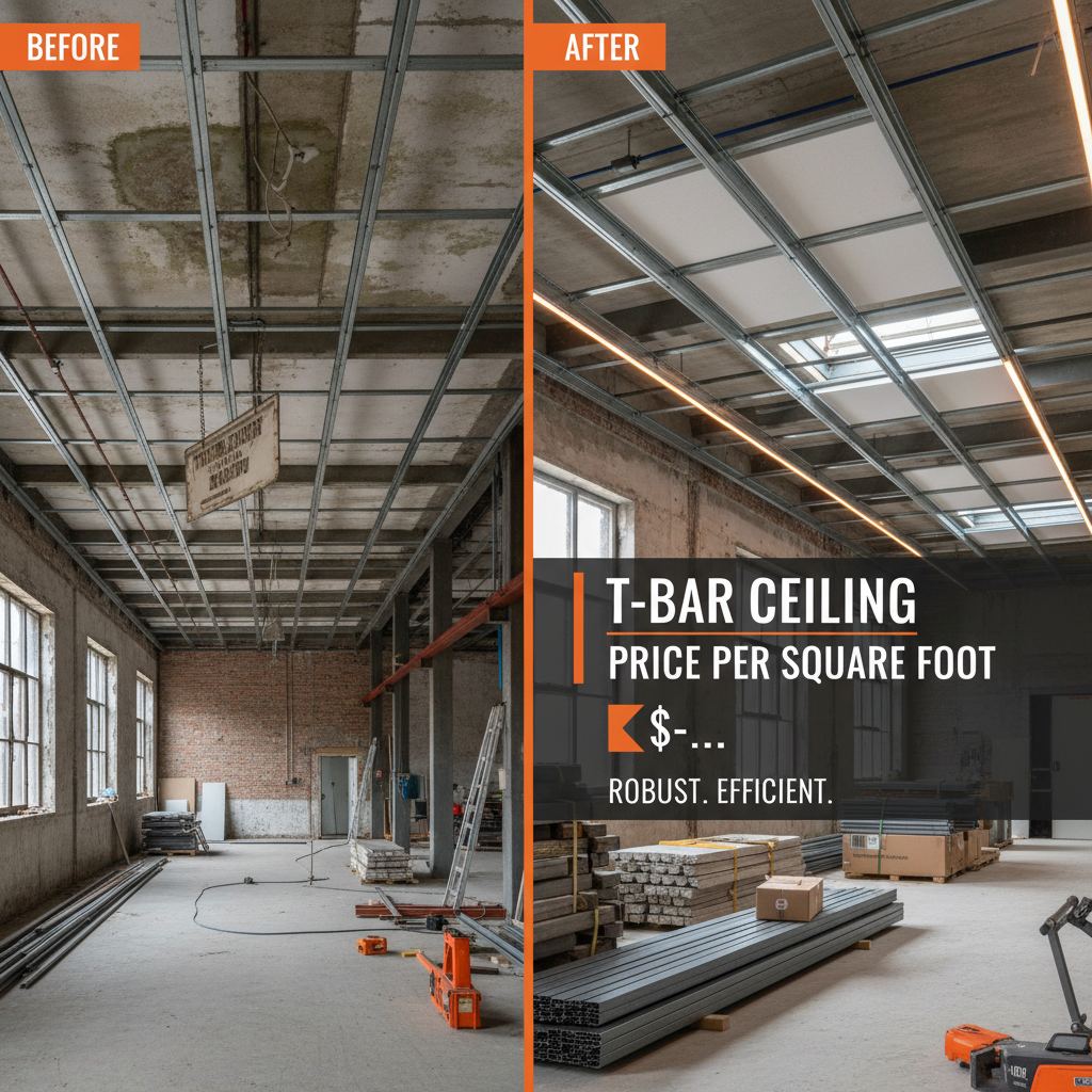 t bar ceiling price per square foot