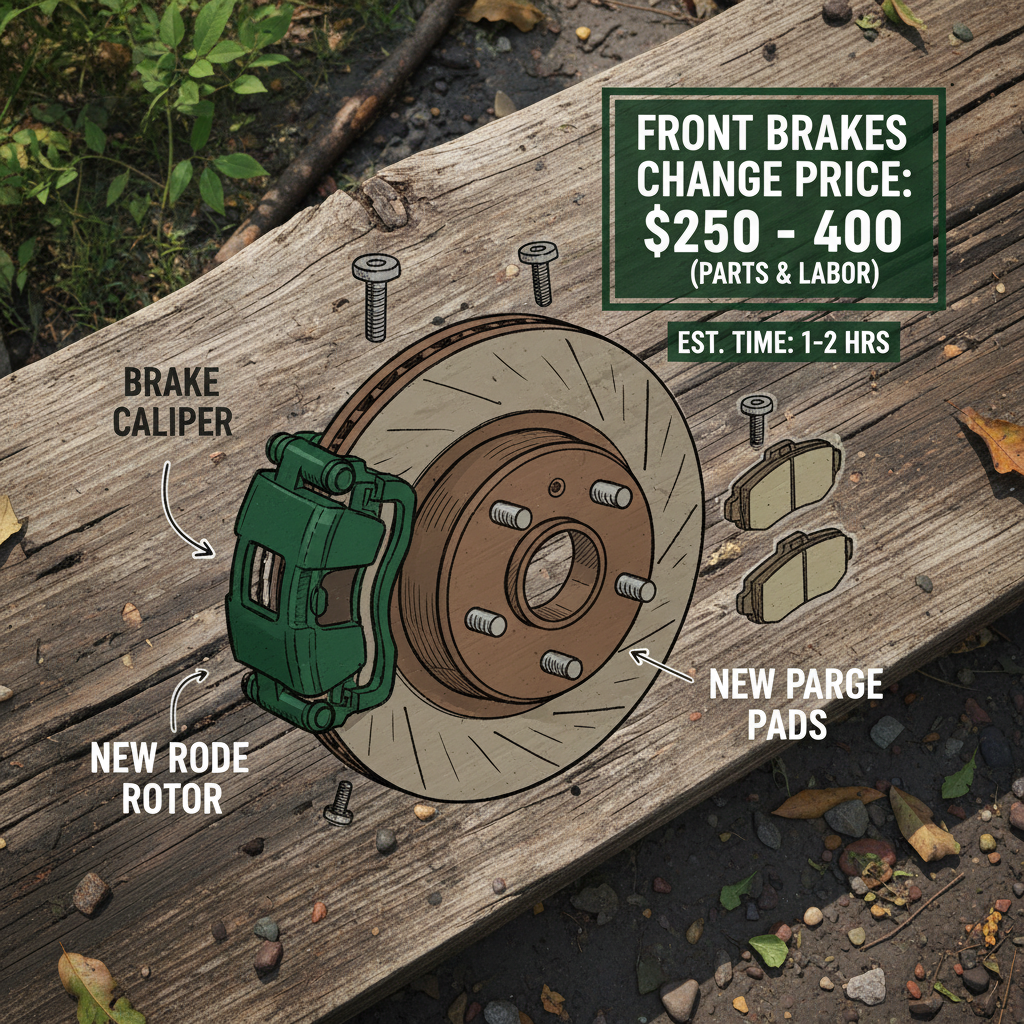 front brakes change price