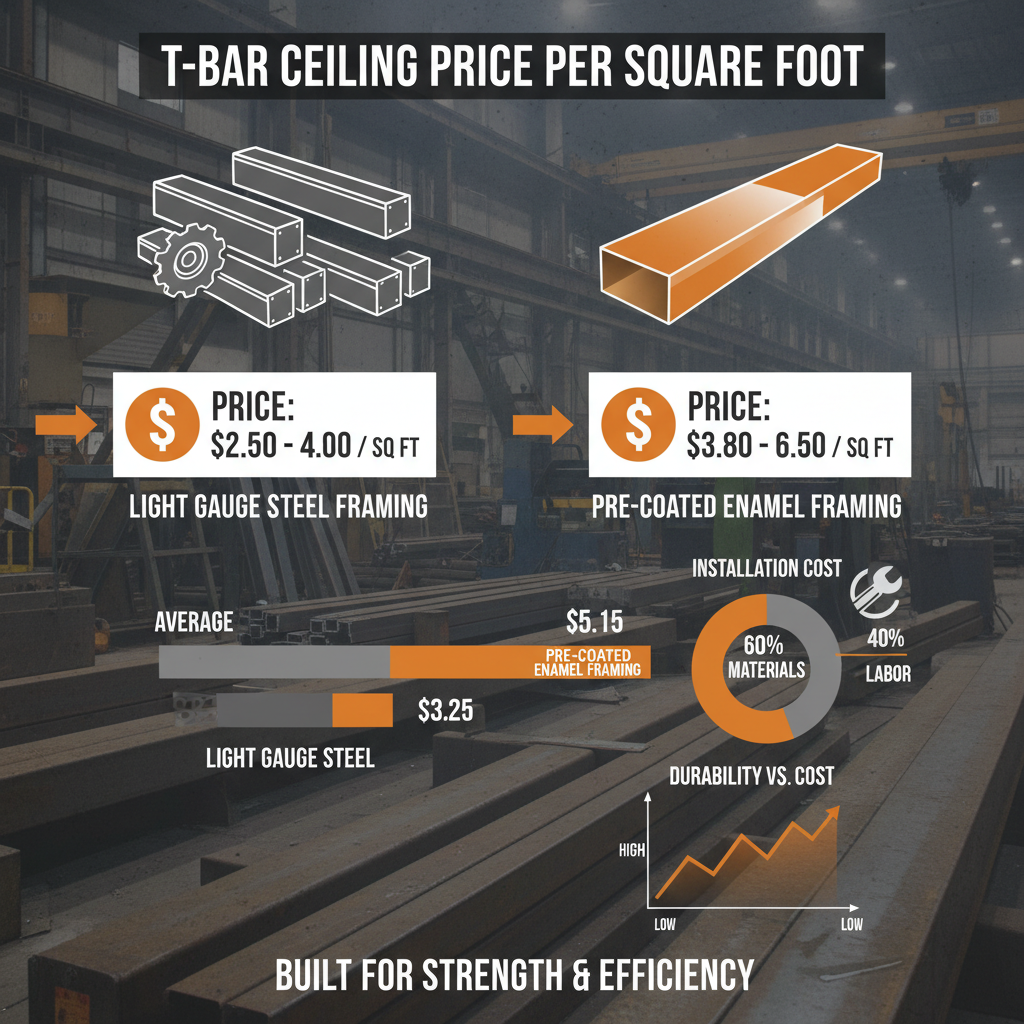 t bar ceiling price per square foot