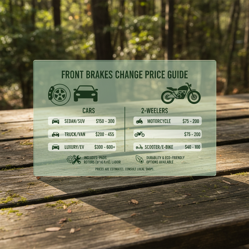 front brakes change price