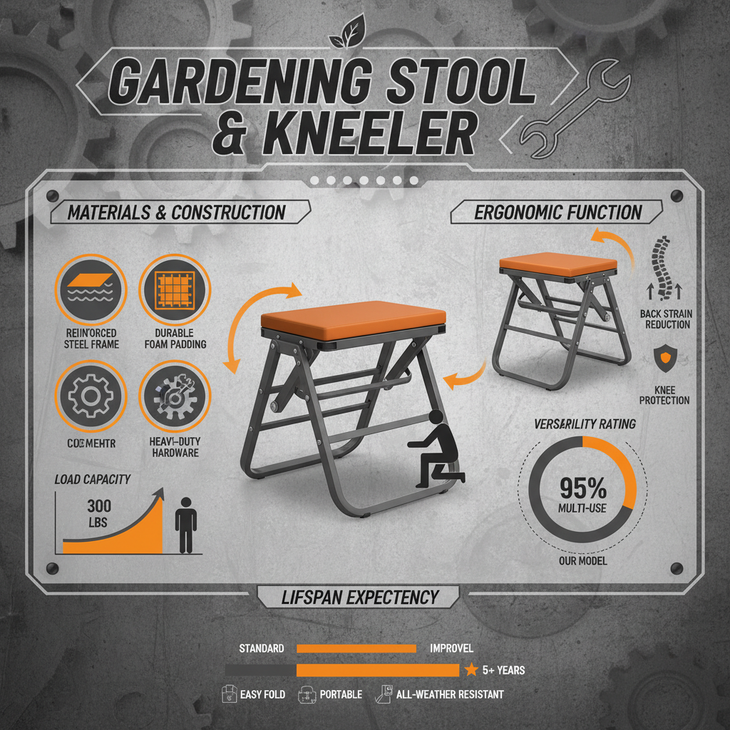 gardening stool and kneeler
