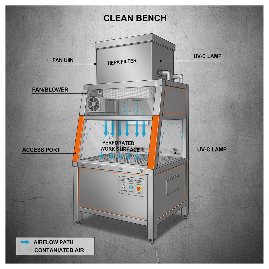 Clean Bench with HEPA Filter