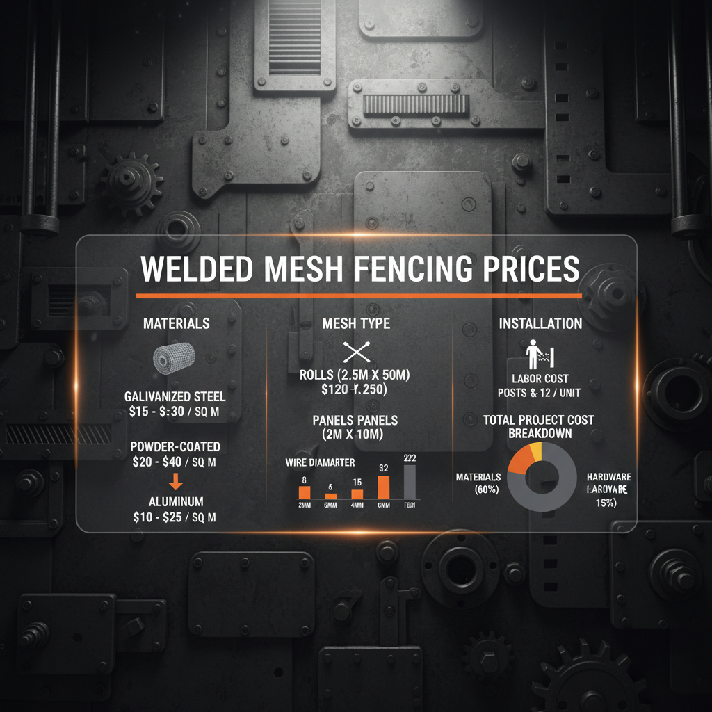 welded mesh fencing prices