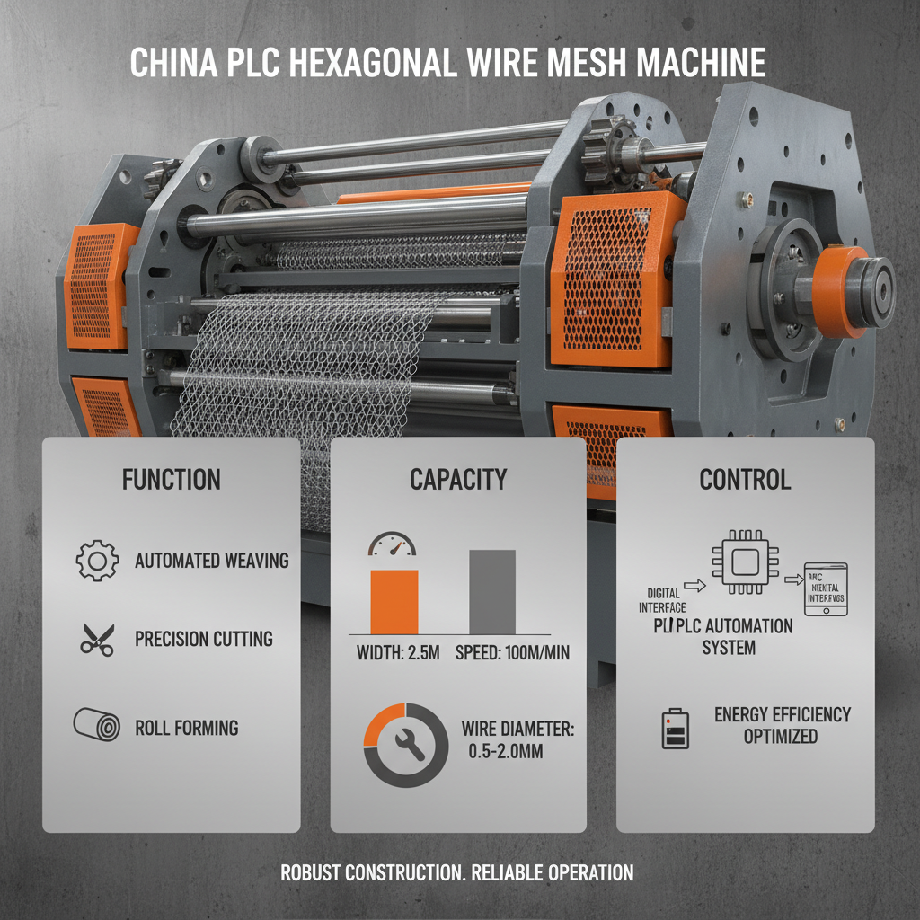 China PLC Hexagonal Wire Mesh Machine