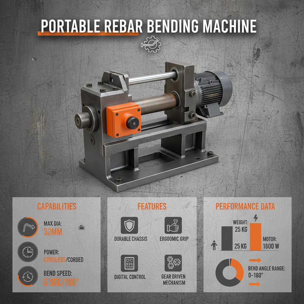 portable rebar bending machine