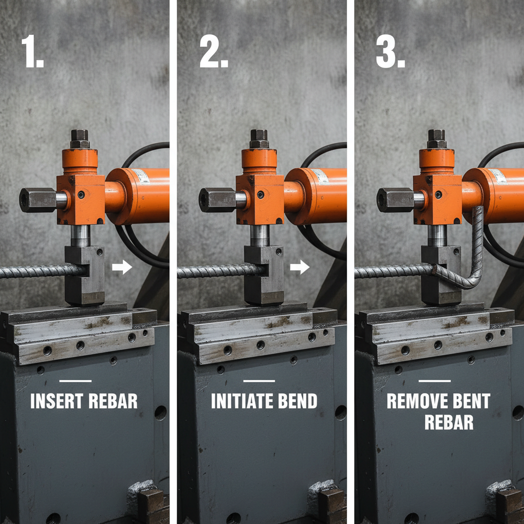 hydraulic rebar bending machine