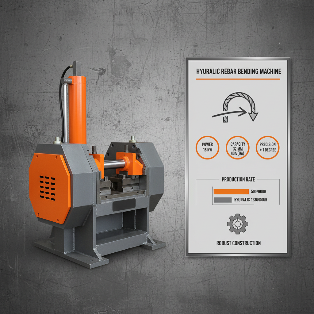 hydraulic rebar bending machine