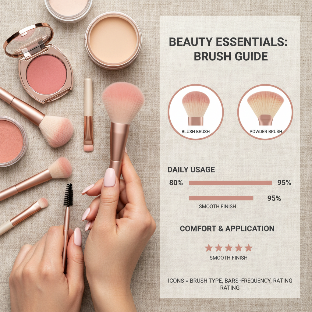 Choosing the Perfect Blush and Powder Brush for a Flawless Makeup Application