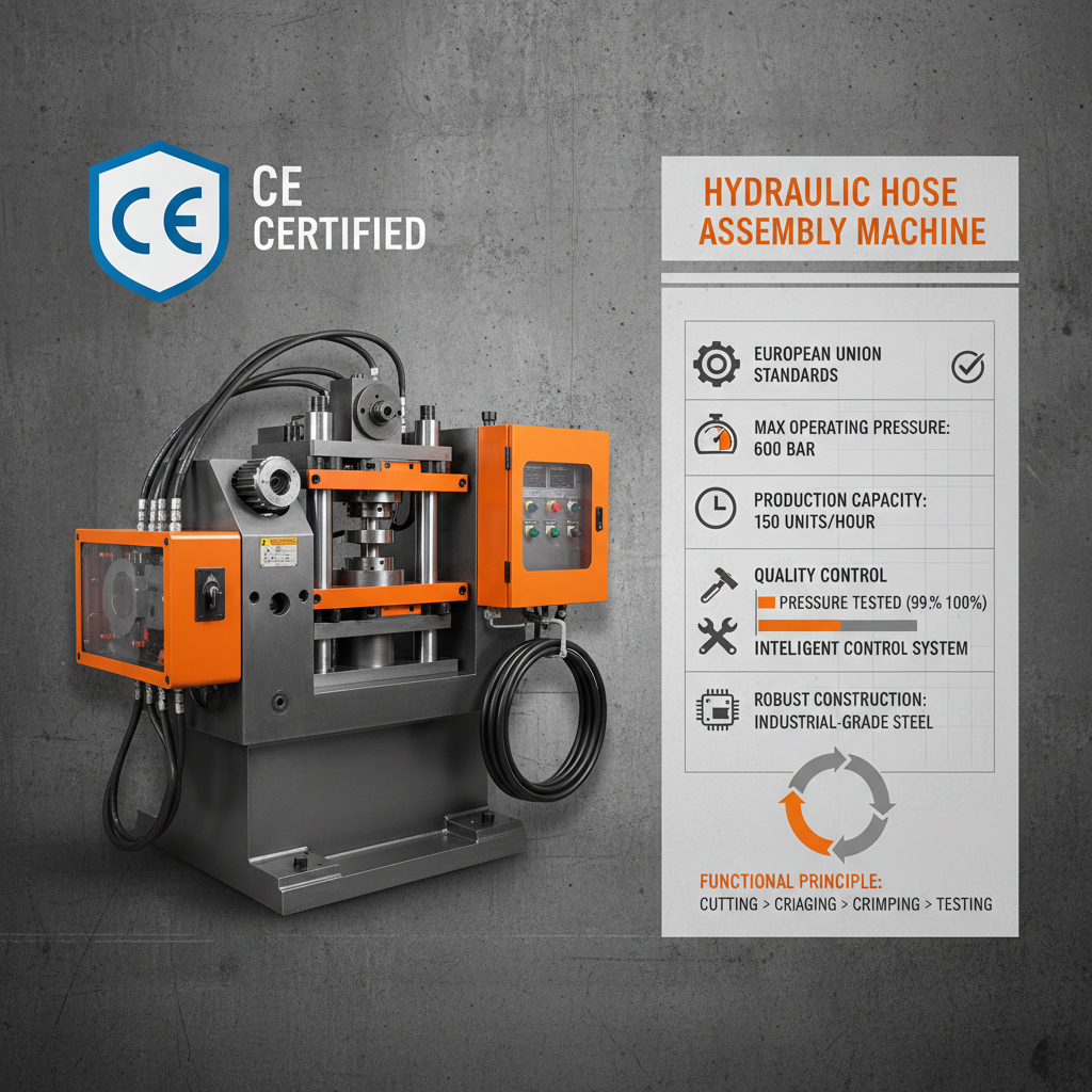 CE Certification hydraulic hose assembly machine