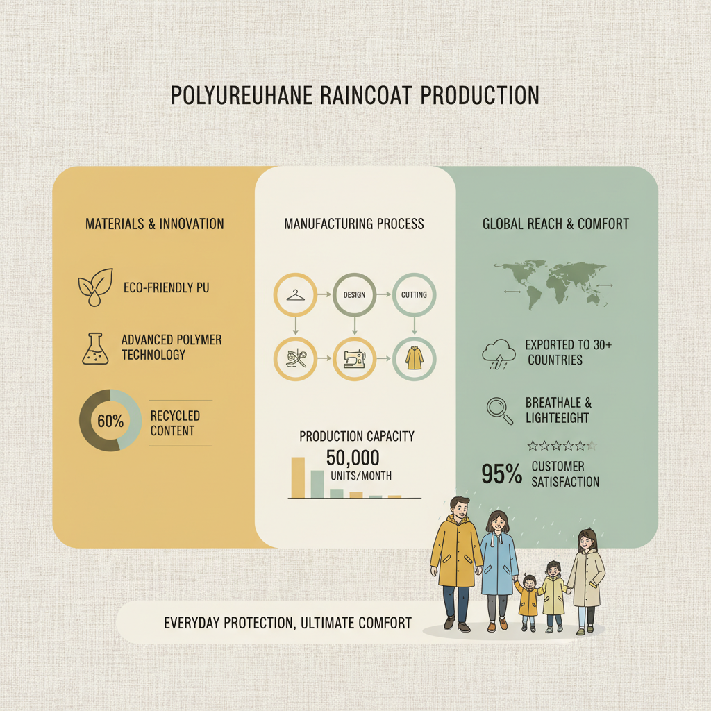 polyurethane raincoat Factory