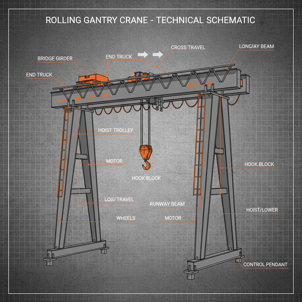 The Versatile Rolling Gantry Crane A Modern Lifting Solution