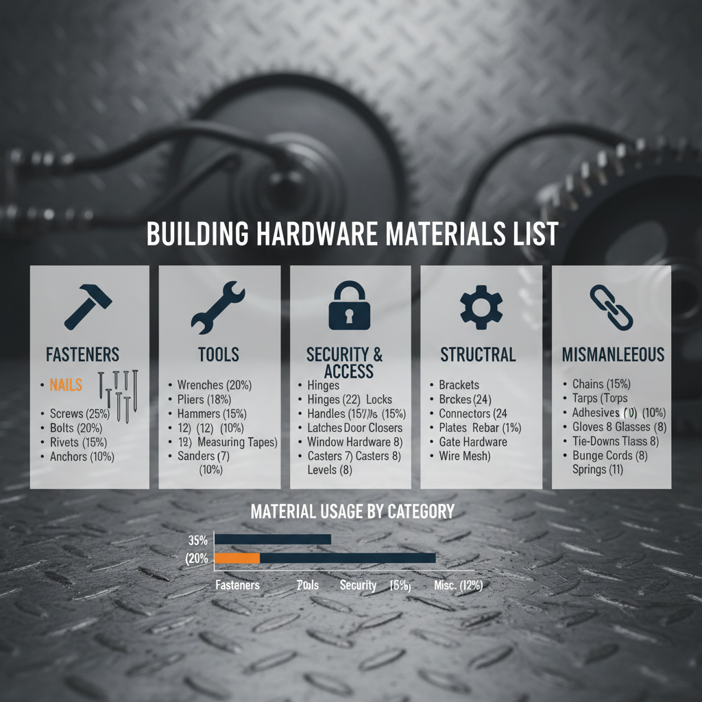 building hardware materials list