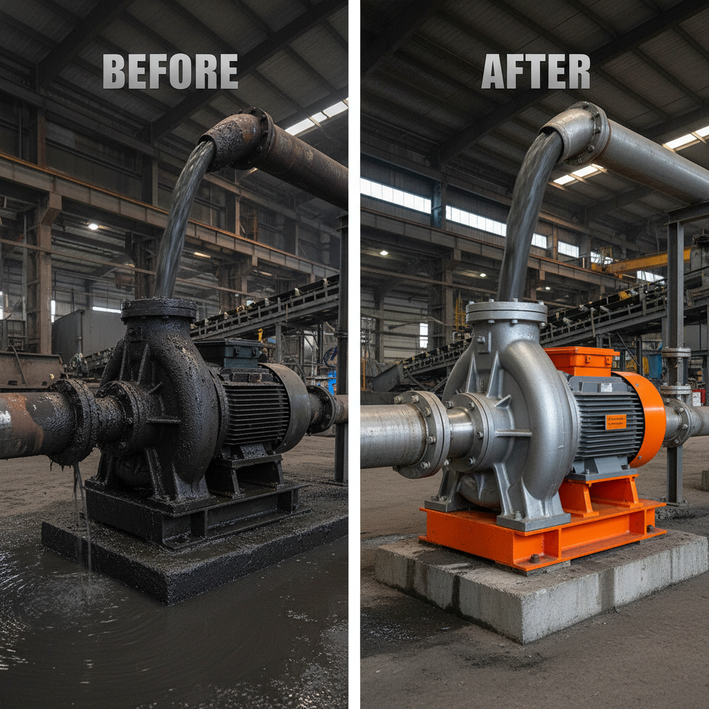 slurry pump for coal washing plant