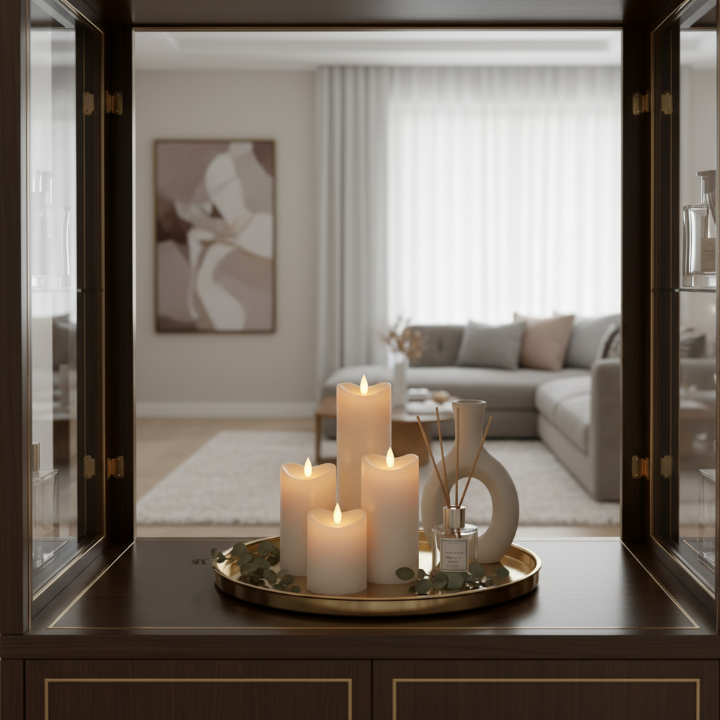 Enhance Your Home Decor with the Warm Glow of 3 Flameless Candles