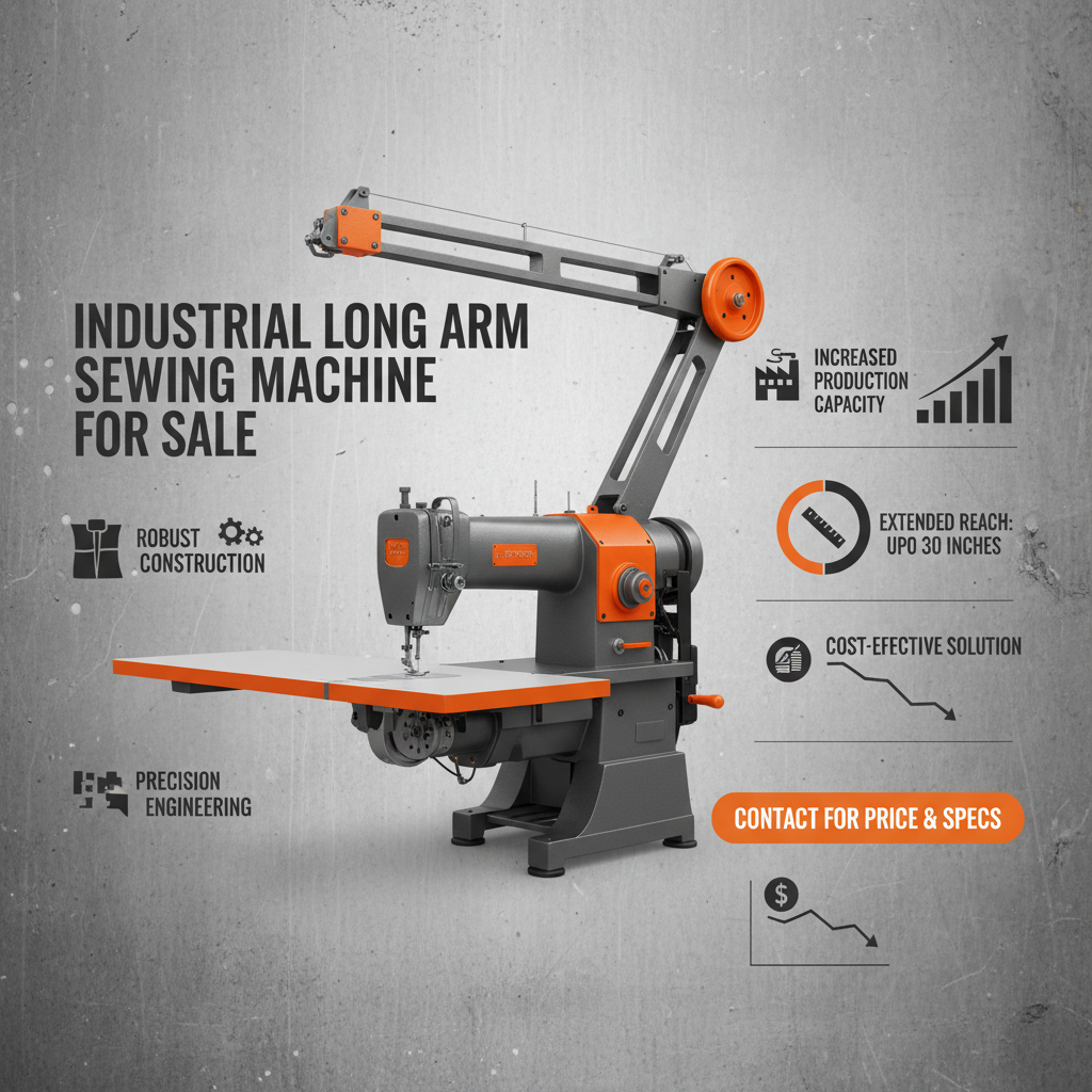 Find The Best Industrial Long Arm Sewing Machine For Sale And Boost Productivity