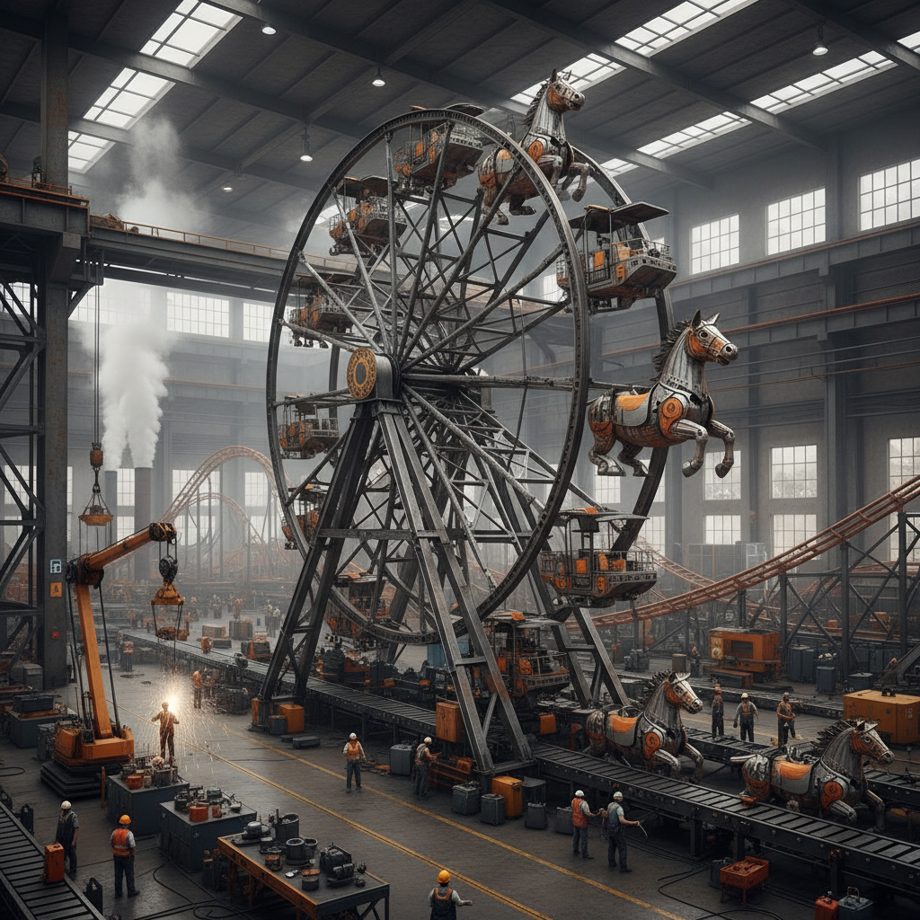 The Enchanting World of the Horse Ferris Wheel A Nostalgic Amusement Ride