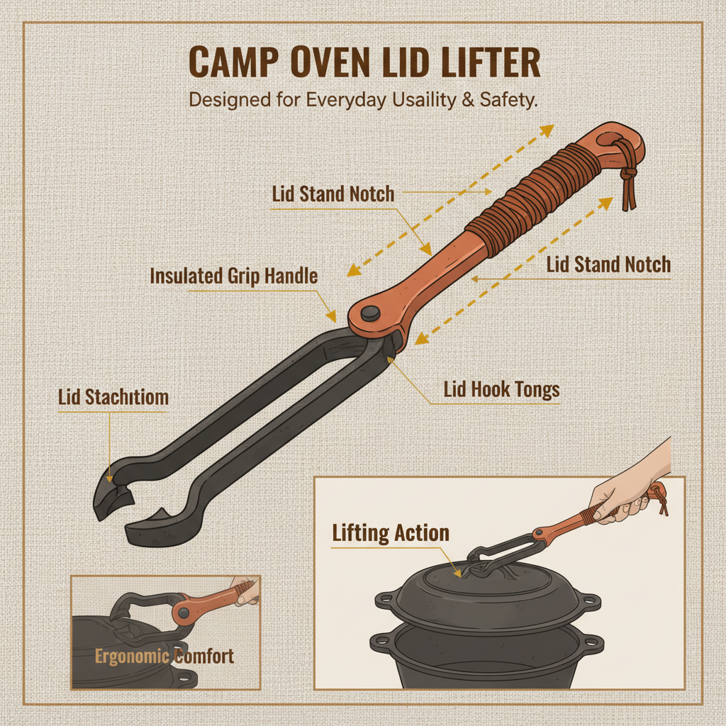 Choosing the Right Camp Oven Lid Lifter for Safe Outdoor Cooking