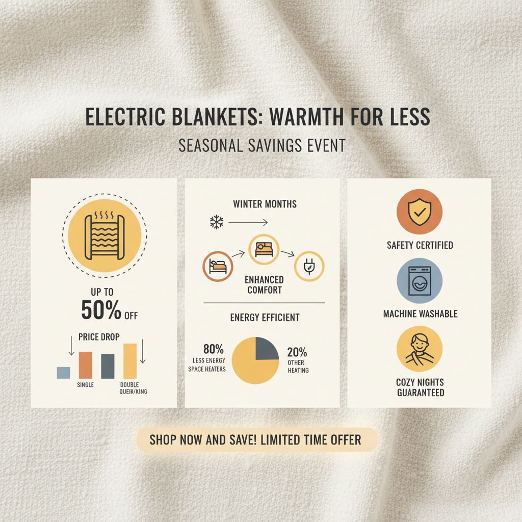 Find Great Deals on Electric Blankets on Sale This Winter
