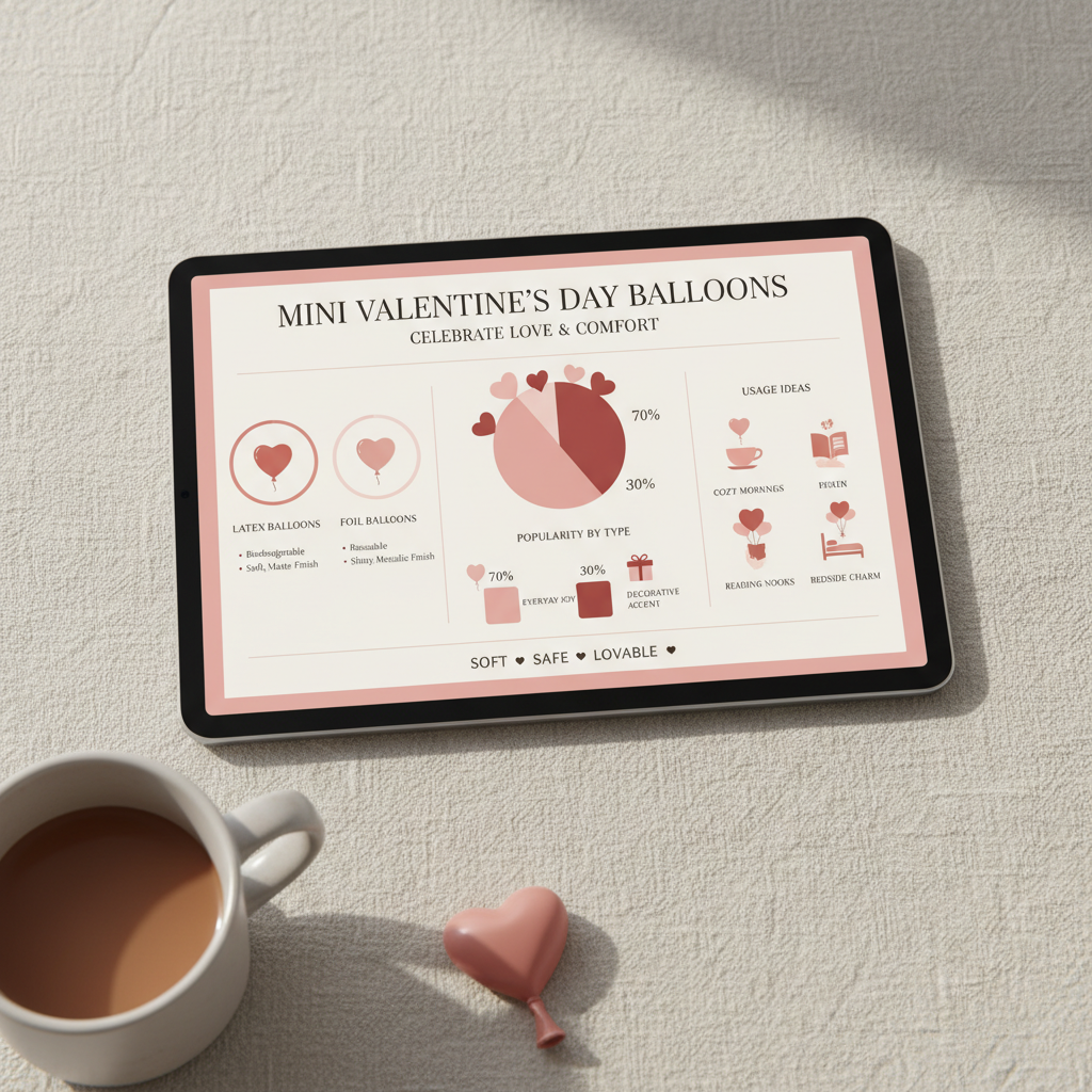 Celebrate Love with Charming Mini Valentine's Day Balloons and Decorations