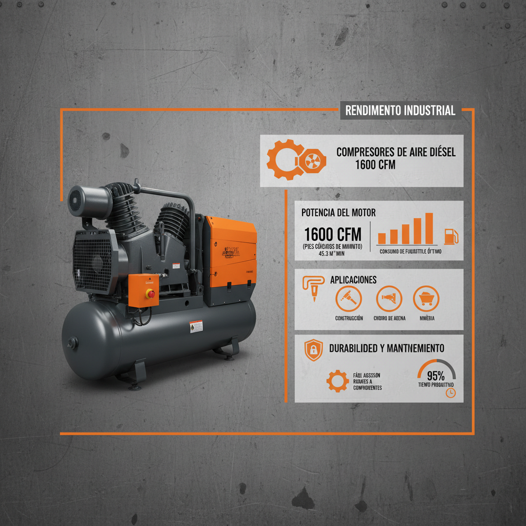 MiningZY Diesel Air Compressors 1600 CFM Powerful Industrial Solutions