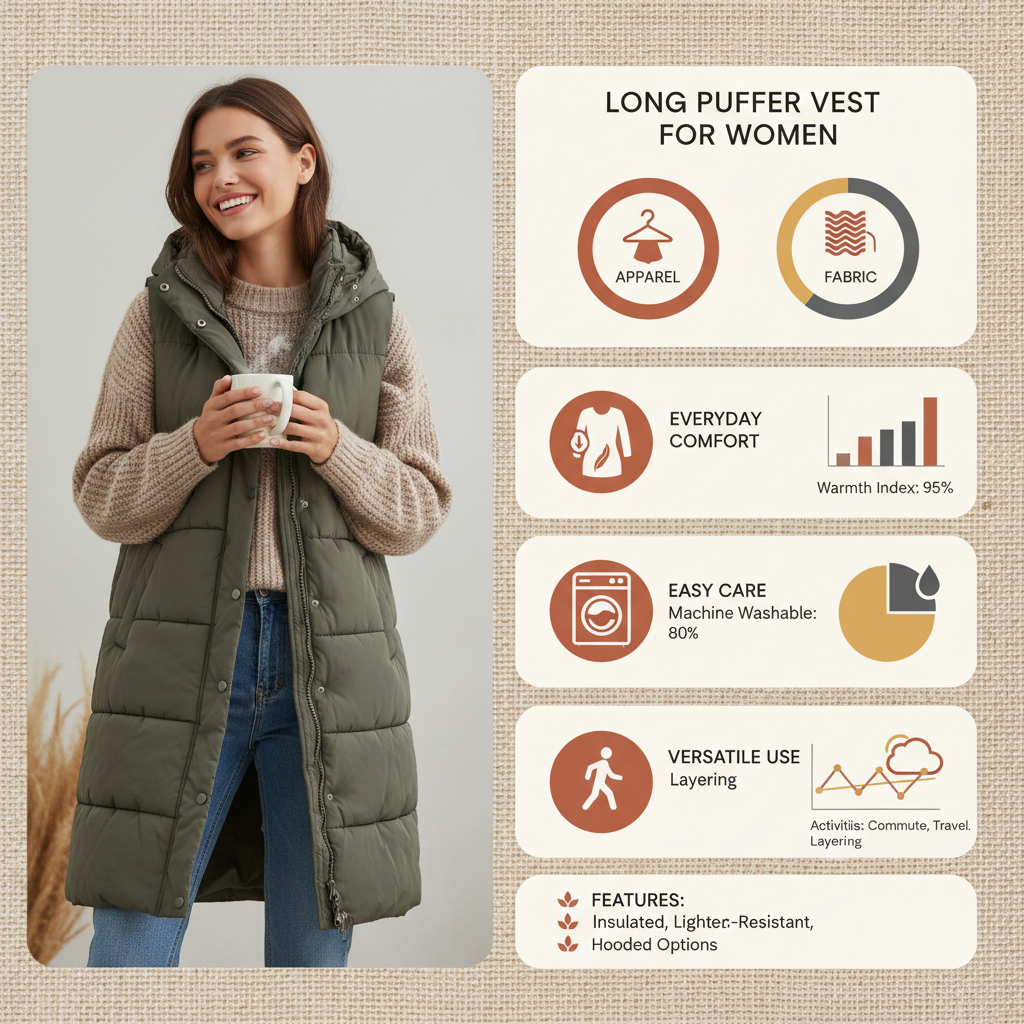 The Comprehensive Guide to Women's Long Puffer Vests for Style and Warmth
