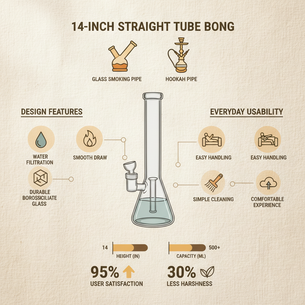 Discover the Benefits of a 14 Inch Straight Tube Bong for a Smooth Experience