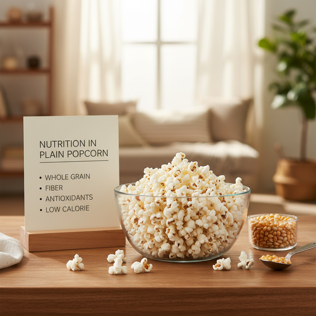 Understanding the Nutritional Value in Plain Popcorn for a Healthy Diet