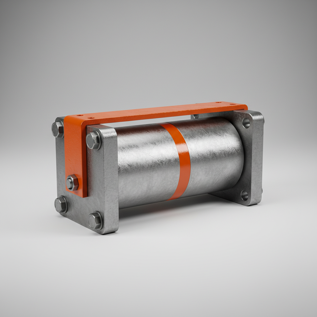 conveyor roller with bracket