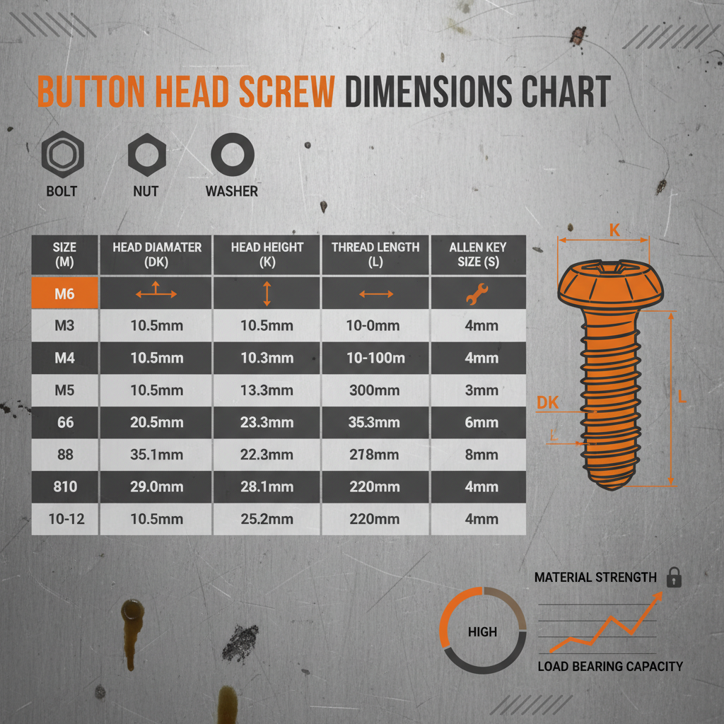 Comprehensive Button Head Screw Dimensions Chart for Engineering Projects