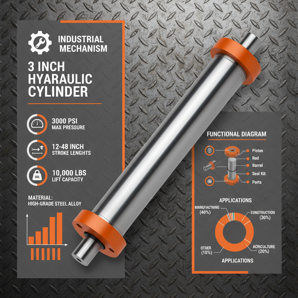 3 inch hydraulic cylinder