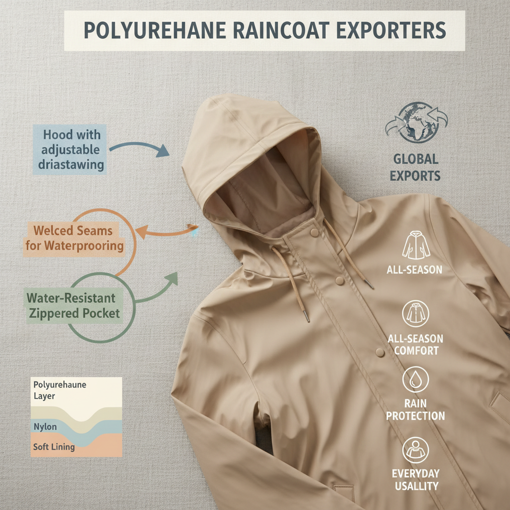 polyurethane raincoat exporters