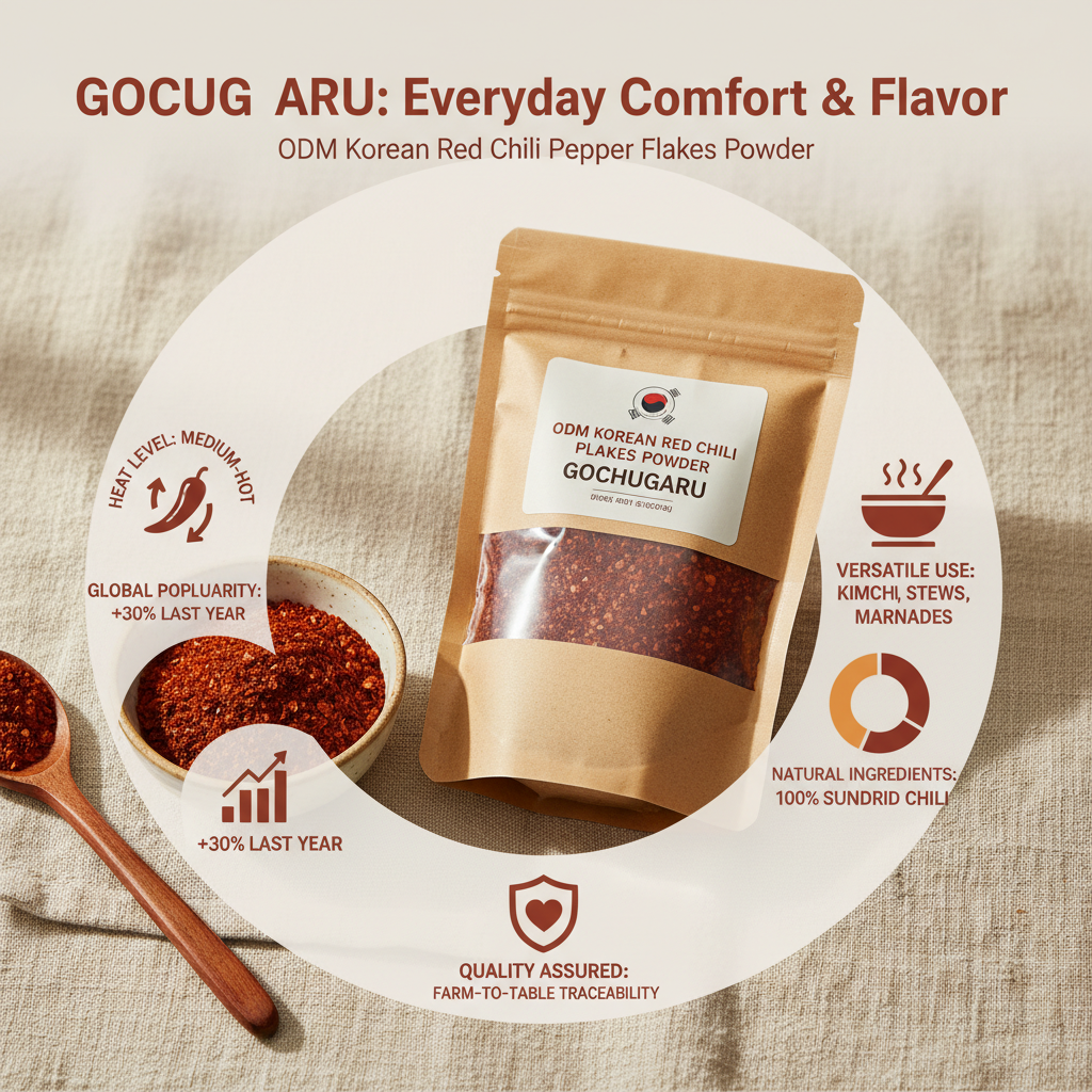 odm korean red chili pepper flakes powder gochugaru
