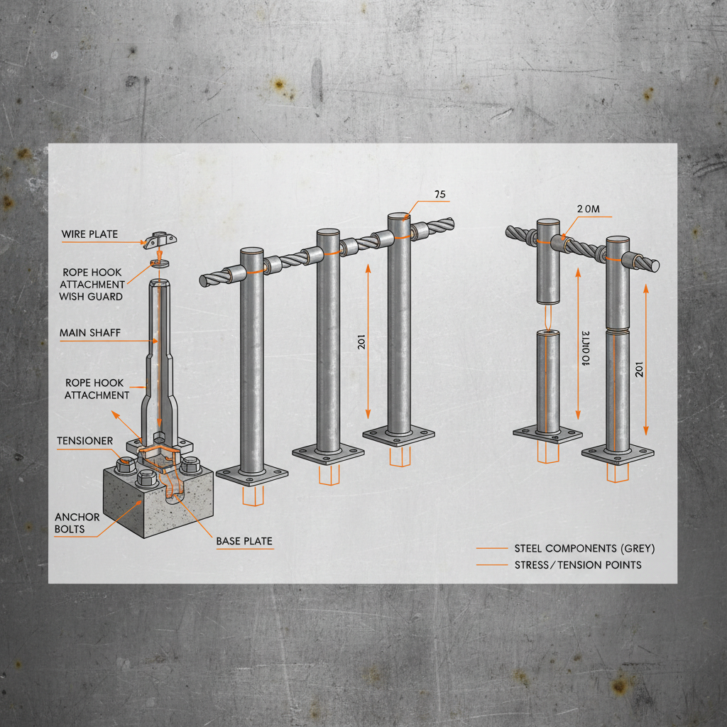 Comprehensive Guide to Durable Metal Posts for Rope Fencing Solutions