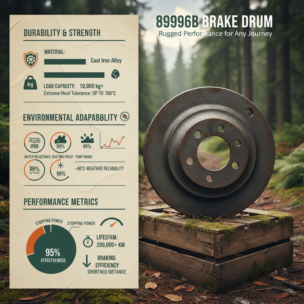 Comprehensive Analysis of the 89996b Brake Drum for Vehicle Safety
