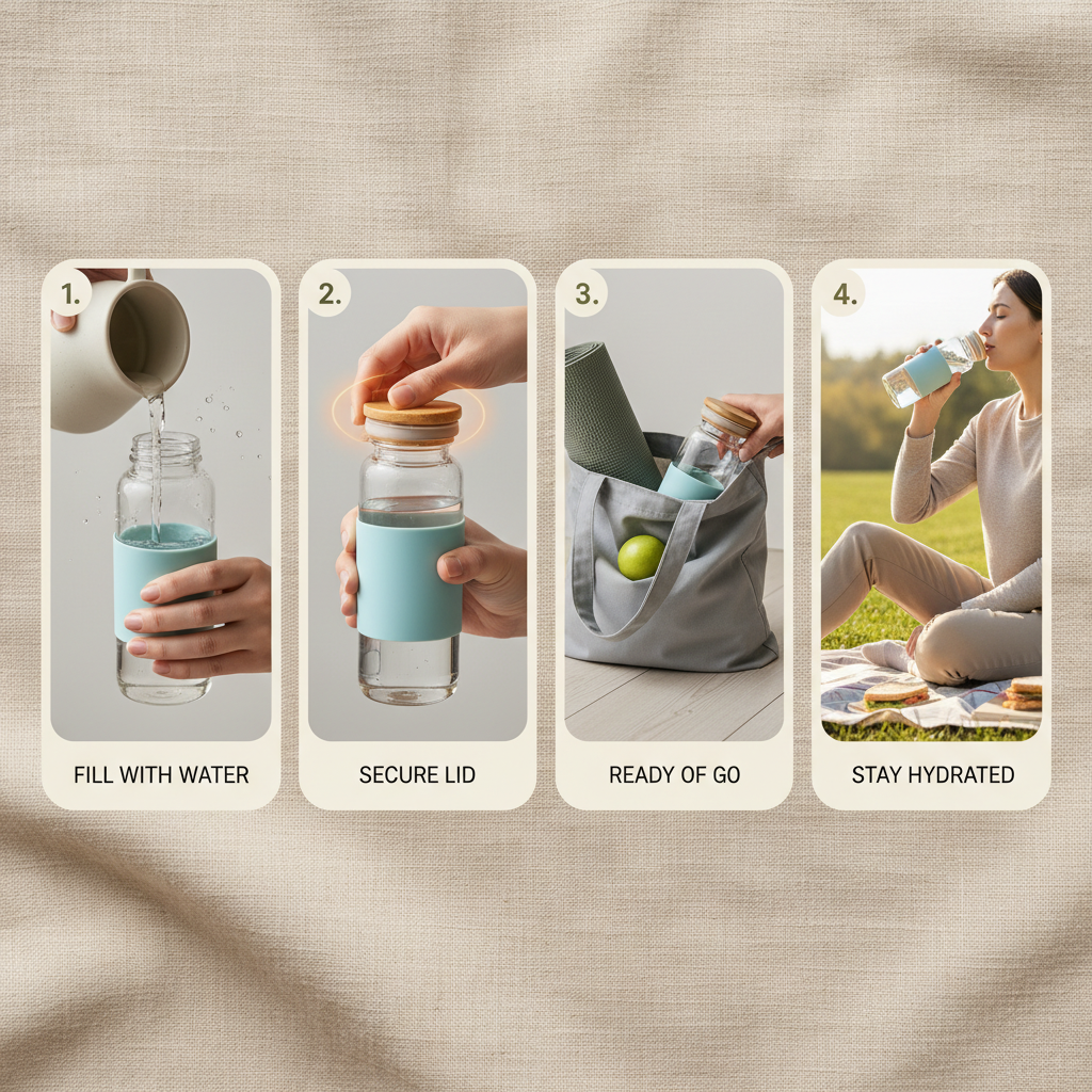 Embrace Sustainable Hydration with a Small Glass Water Bottle