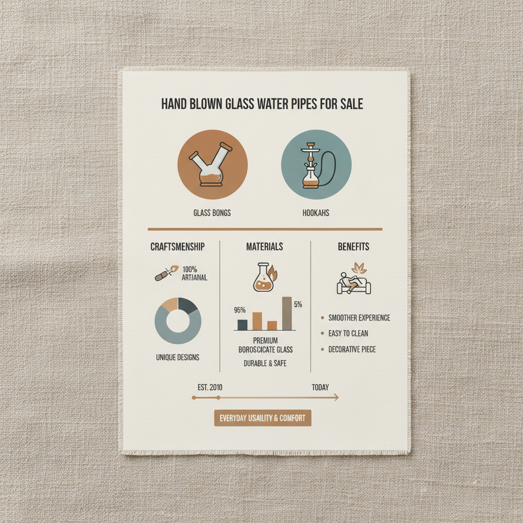 Discover Exquisite Hand Blown Glass Bongs for Sale and Artistic Craftsmanship