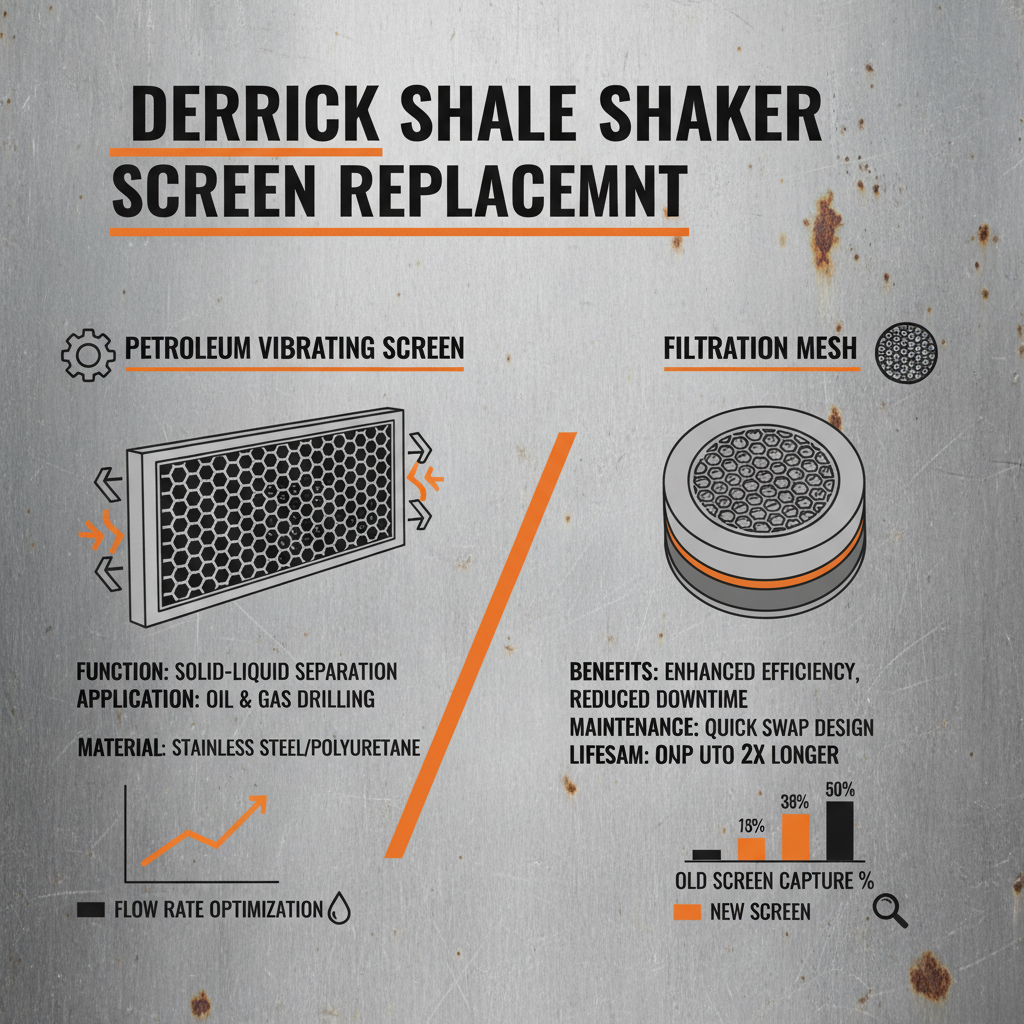 Derrick Shale Shaker Screen Replacement for Optimized Drilling Performance