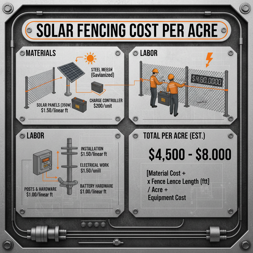 Understanding Solar Fencing Cost Per Acre for Effective Perimeter Security