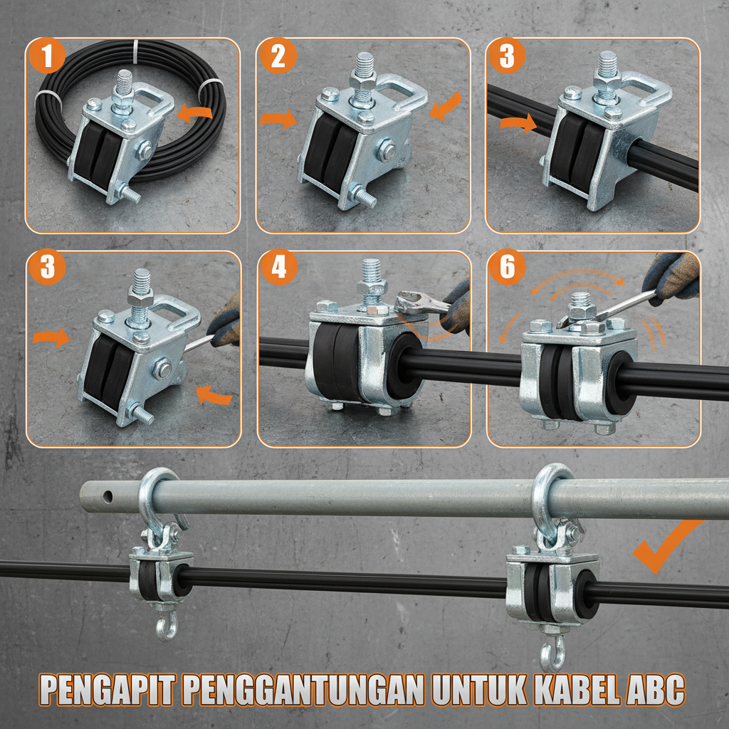 Choosing the Right Pengapit Penggantungan untuk Kabel ABC for Safe Aerial Cable Installation