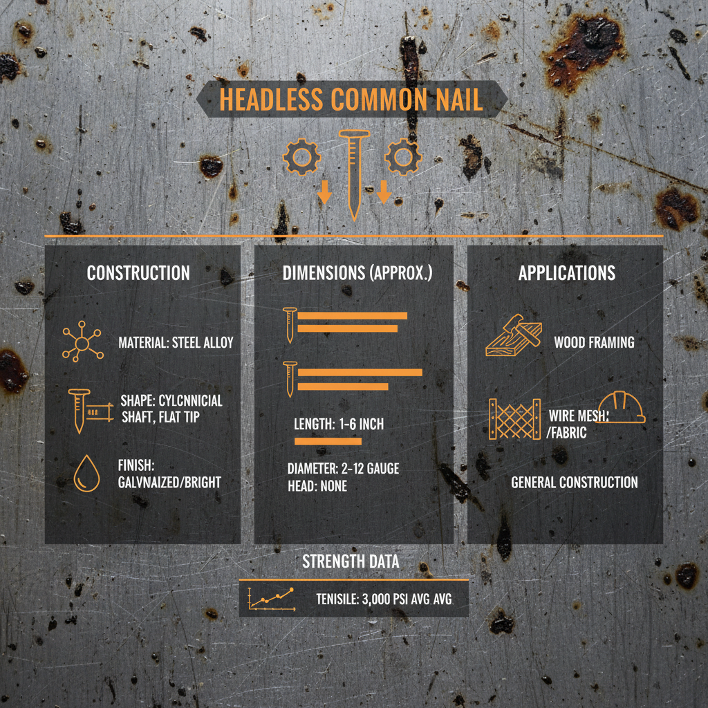 The Versatility and Benefits of Using Headless Common Nails in Projects
