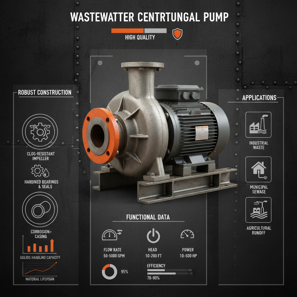 Choosing the Right High Quality Wastewater Centrifugal Pump for Optimal Performance