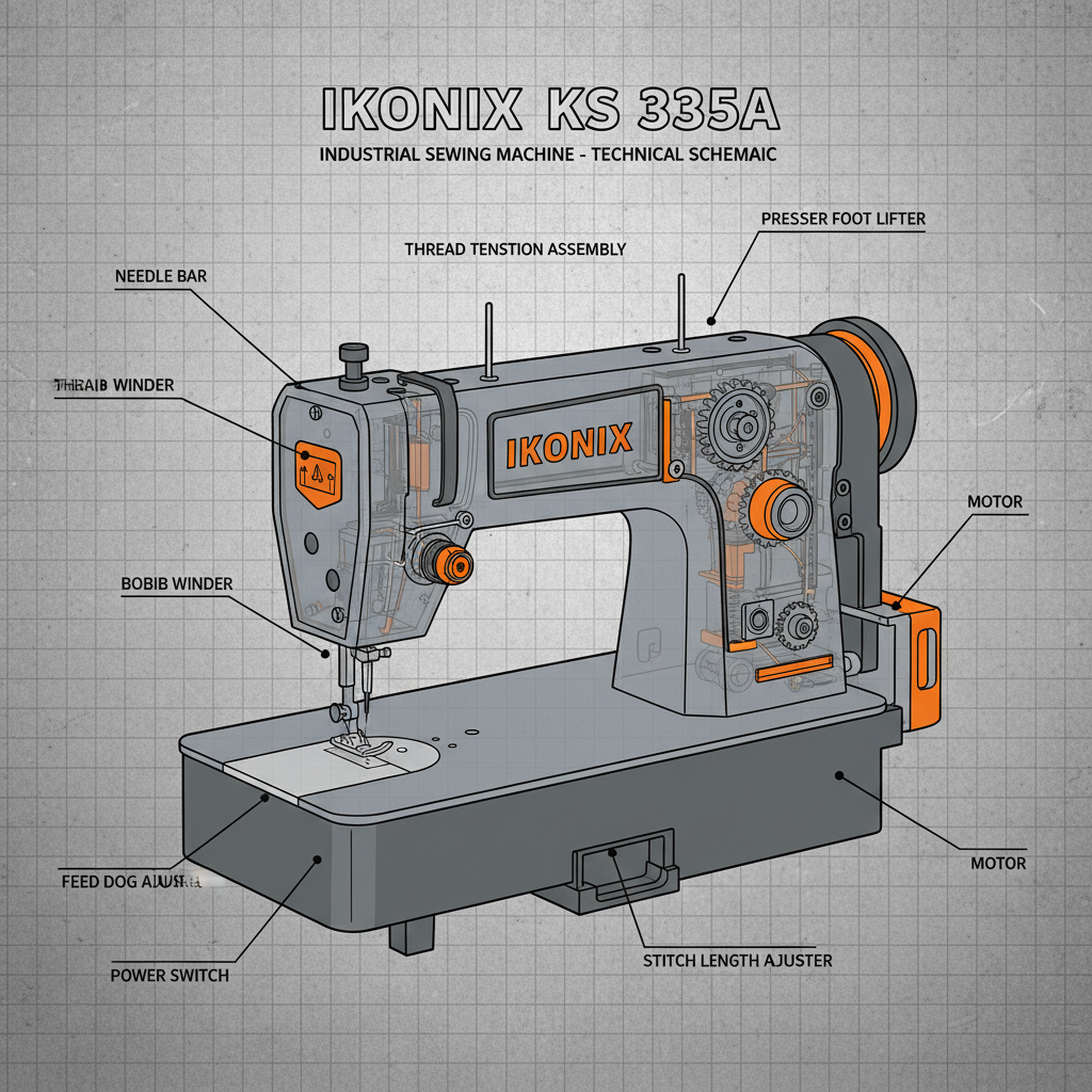 Ikonix KS 335A Industrial Sewing Machine A Comprehensive Overview