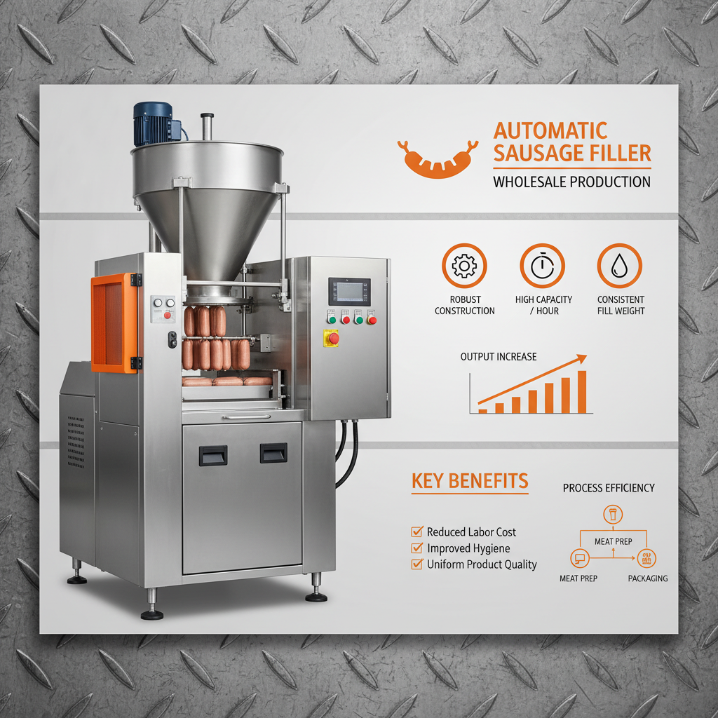 Invest in a Wholesale Automatic Filler Sausage Machine for Efficient Production