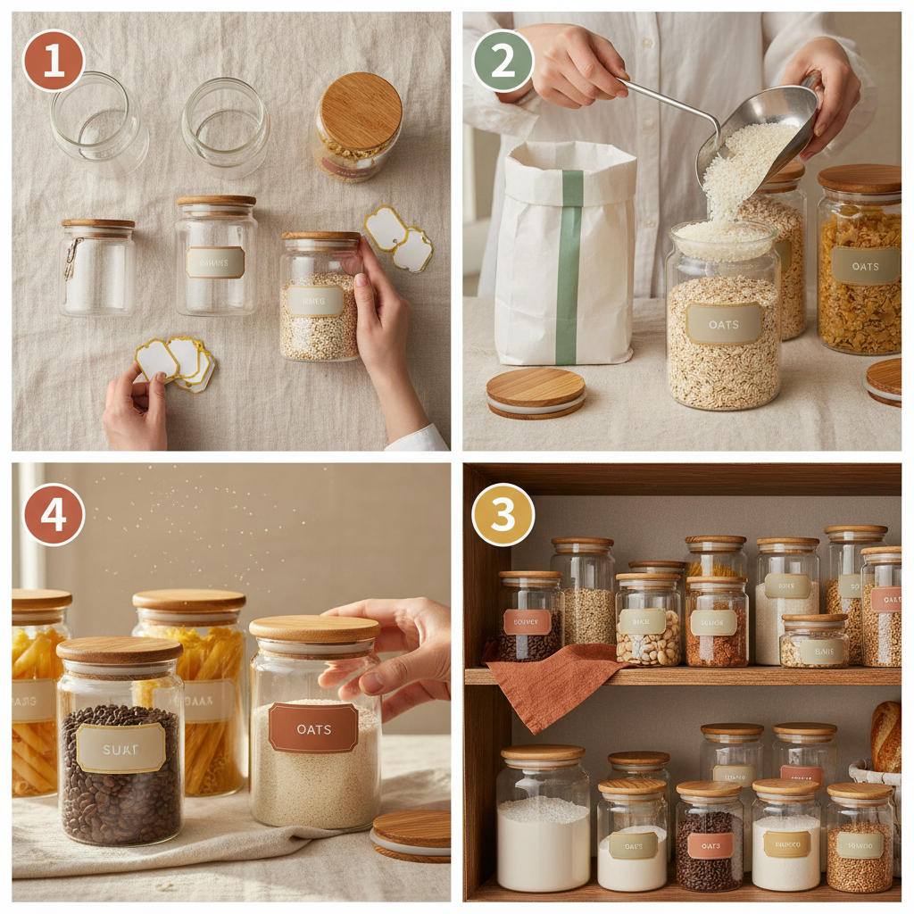 Maximize Freshness with Premium Glass Dry Goods Storage Containers